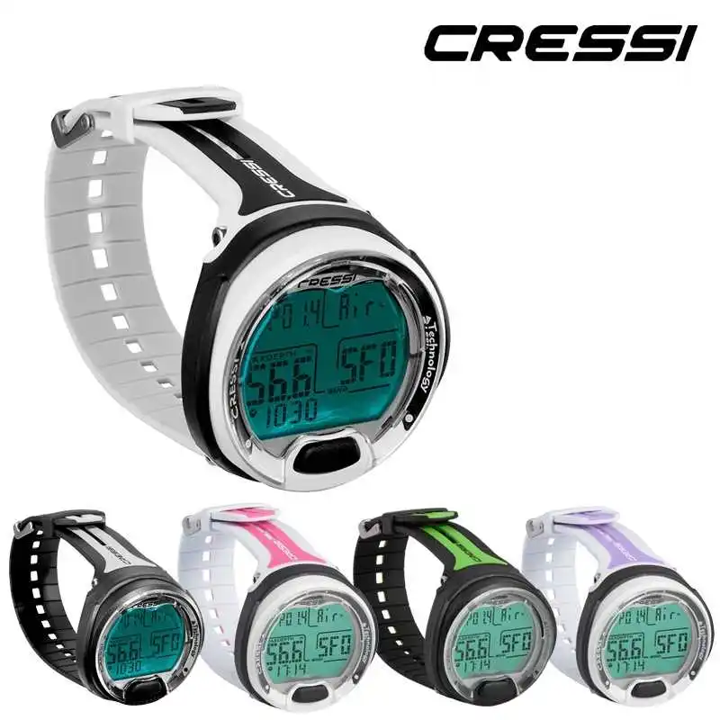 Cressi Leonardo Diving Computer Watch Dive Computer Air Nitrox Gauge Modes Scuba Diving Equipment Underwater FO2 PO2 Adjustable