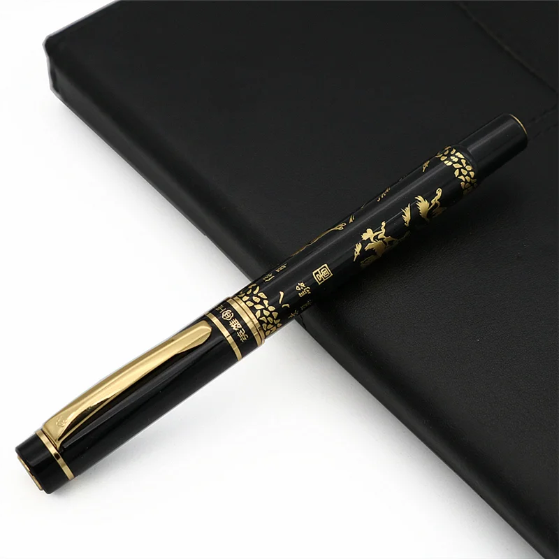 

steed F-tip standard fountain pen Full metal ink pen With black metal pen case