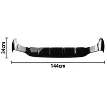 Black Car Rear Bumper Diffuser for Mercedes Benz #2