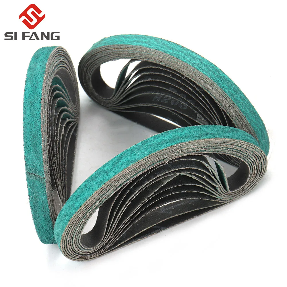 5PC Nhám Băng Chà Nhám 10*330Mm Nhám Đai Nhám Kèm Máy Xay Máy Đánh Bóng Điện Phụ Kiện Dụng Cụ Gỗ Mềm Mại kim Loại Đánh Bóng