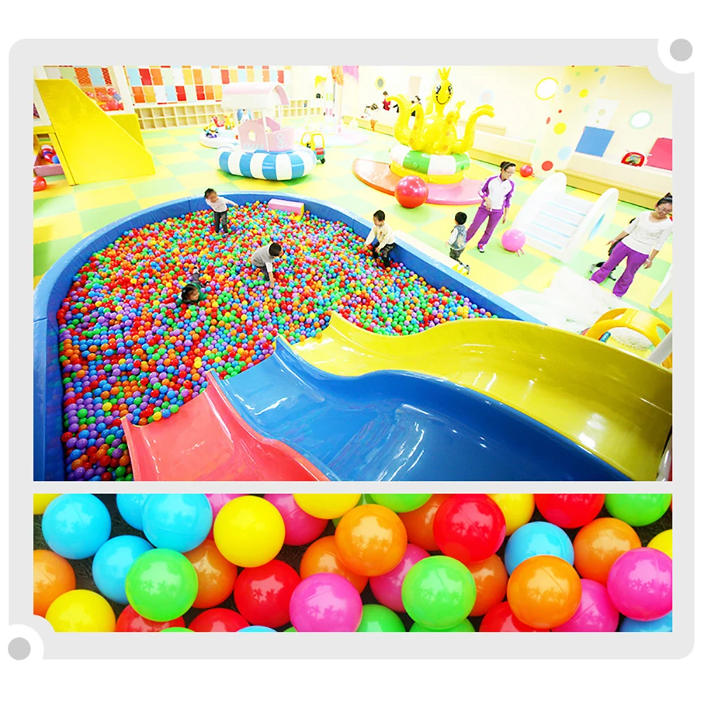 100Pcs Colorful Soft Water Pool Ocean Wave Ball Outdoor Fun Sports Baby Children Toy Amusement Park Props Mixed Color Kid Toys