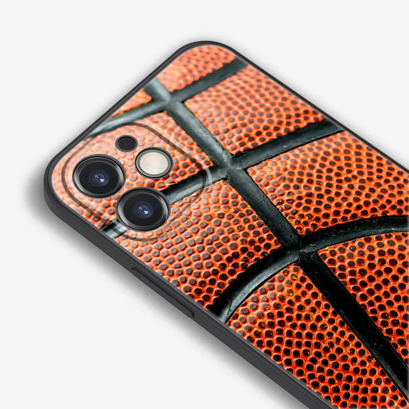 Basketball Basket Phone Case For Apple iPhone 13 12 Mini 11 Pro Max XR X XS MAX 6 6S 7 8 Plus 5 5S SE 2020 Black Cover Coque