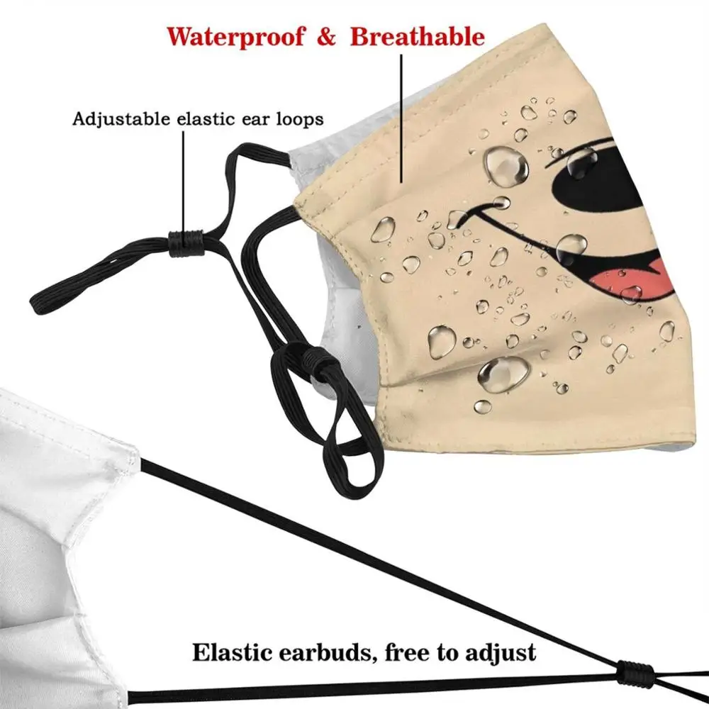 Mickey Lips Custom Pattern Washable Filter Pm2.5 Adult Kids Mask Hydro Lips Face Funny Cartoon Sale Shop Parody