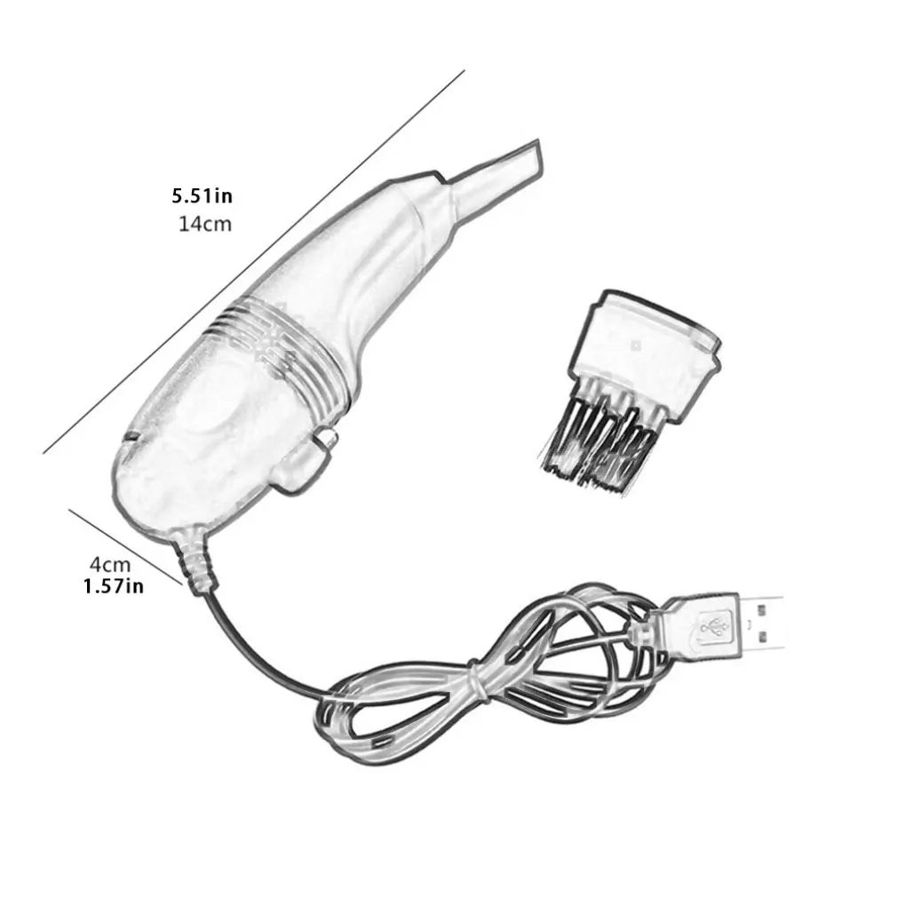 1 قطعة لوحة مفاتيح بمنفذ Usb نظافة الكمبيوتر المحمول نظافة الكمبيوتر فراغ تنظيف عدة أداة إزالة الغبار فرشاة منضدة المكتب المنزلي