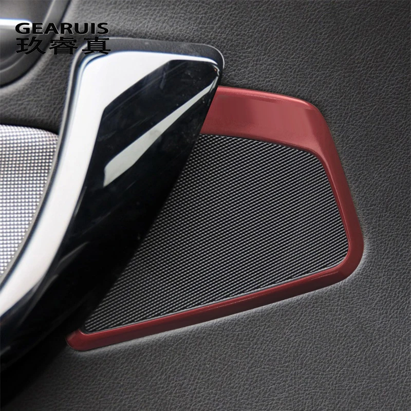 Car Styling for BMW 1 Series F20 F21 Sport style Accessories Interior Trim Door Audio Speaker Panel decoration Cover Stickers