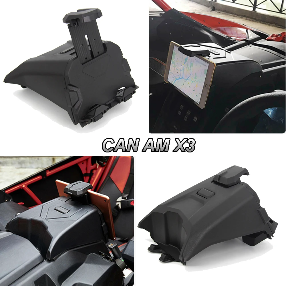 

Models Electronic Device Holder With Integrated Storage For Can Am Maverick X3 All Models Sport 1000 R Sport X RC Trail 1000 R