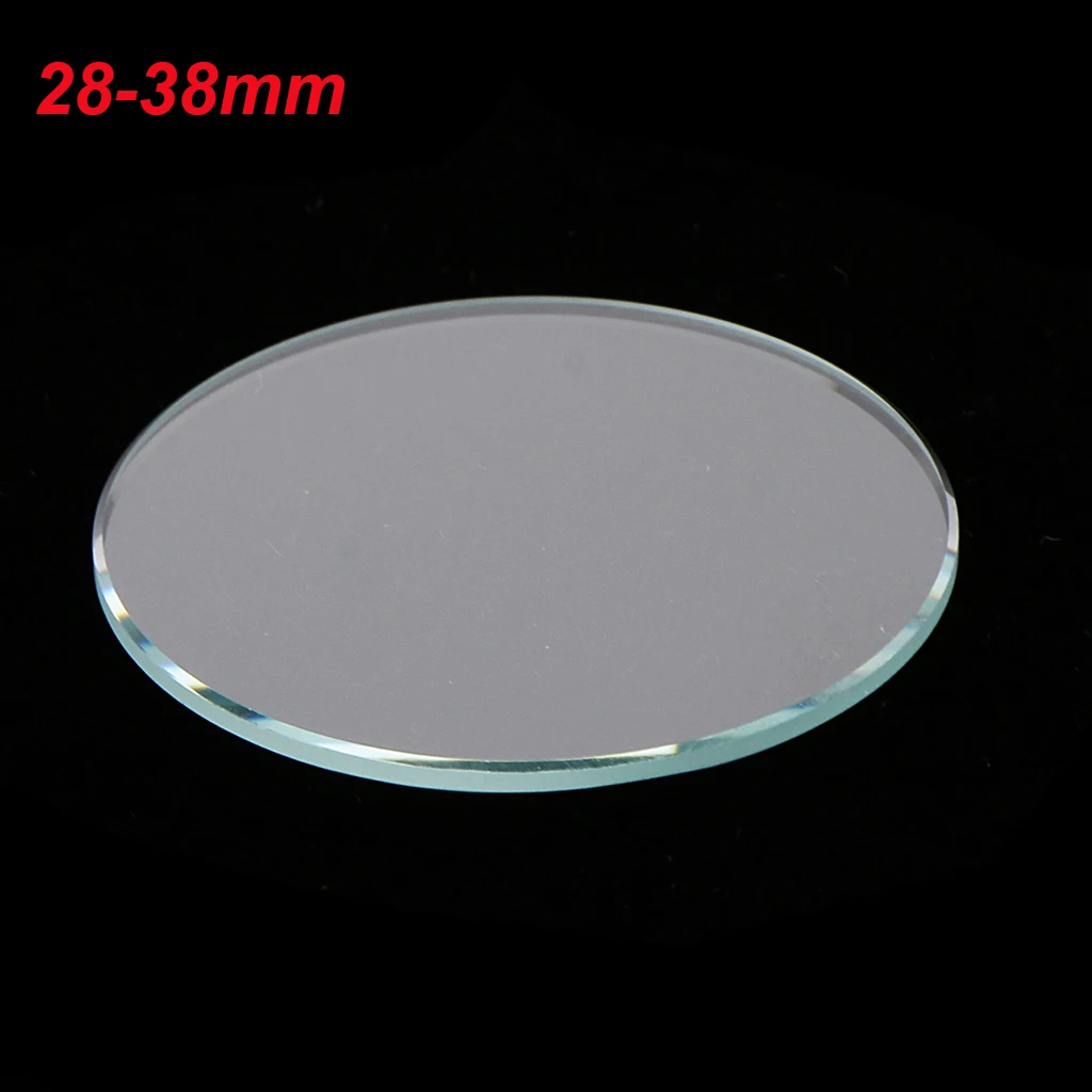 10pcs Thick Flat 1mm Thick Watch Crystal Mineral Glass Mirror Watch Parts Watch Glass Mineral Crystal Mirror