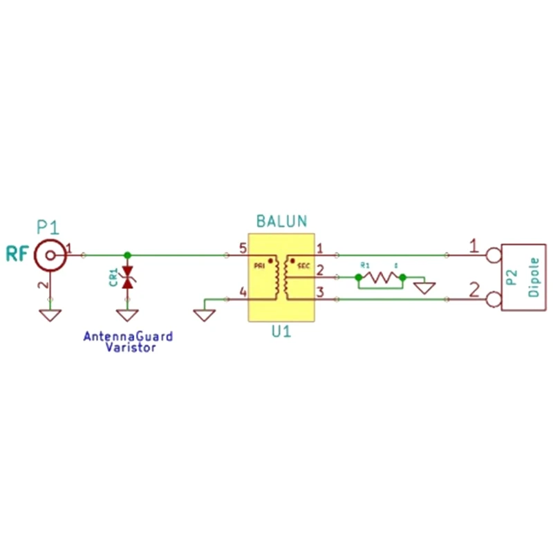 1:9 HF Antenna Balun One Nine: Tiny Low-Cost 1:9 Balun Frequency Band, Long Wire HF Antenna RTL-SDR 160M-6M New