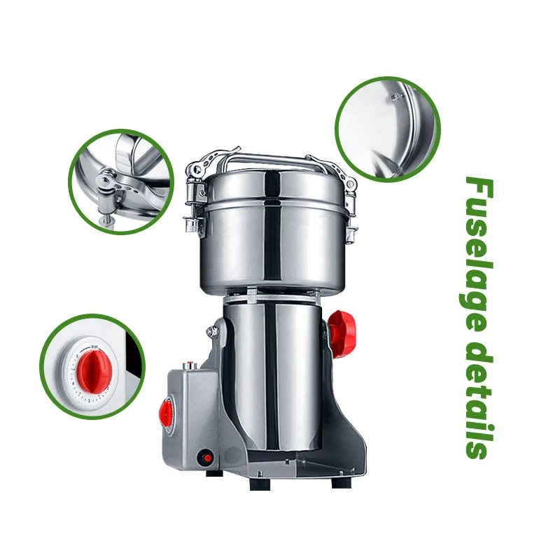 110V 700g Grains Spices Hebals Cereals Coffee Food Grinder Mill Grinding Machine gristmill home medicine flour powder crusher