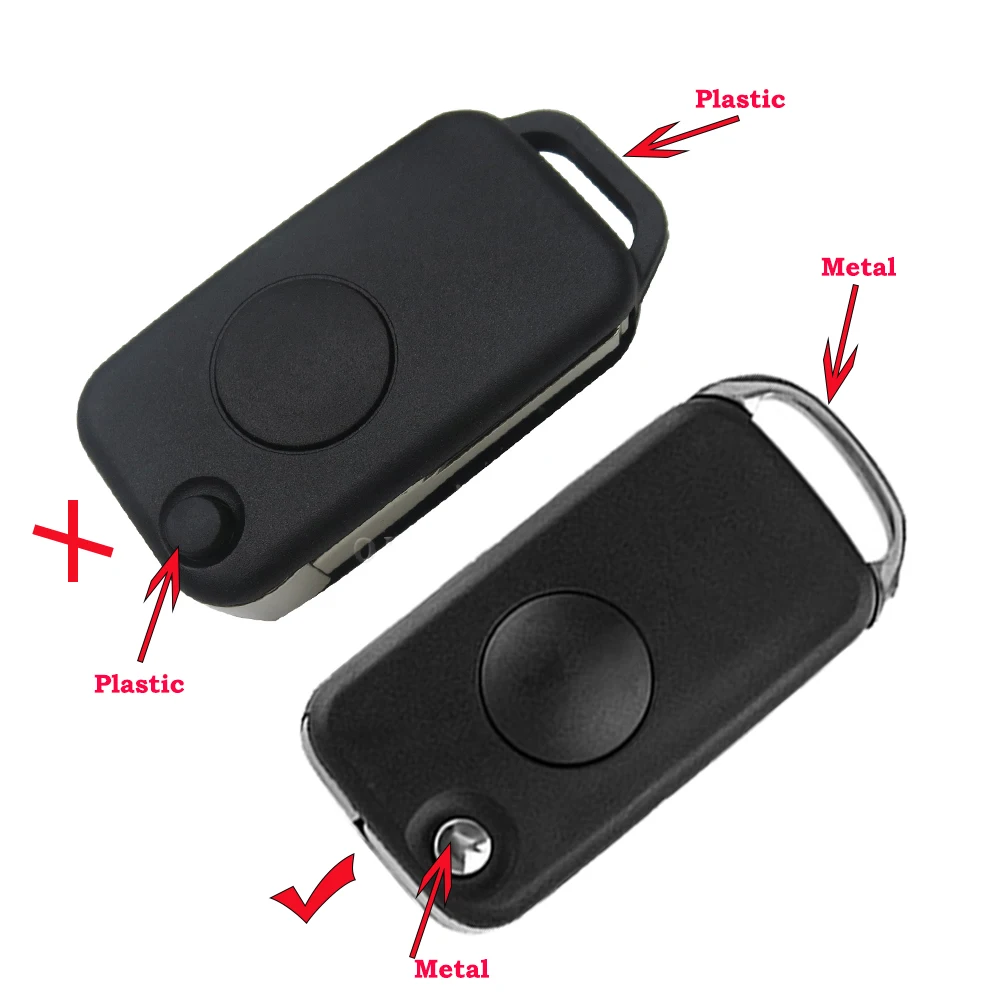 YIQIXIN Remote Car Key Case Shell For Mercedes Benz SLK E113 A C E S W168 W202 W203 W124 B200 A160 ML SL AMG S500 HU39/64 Blade