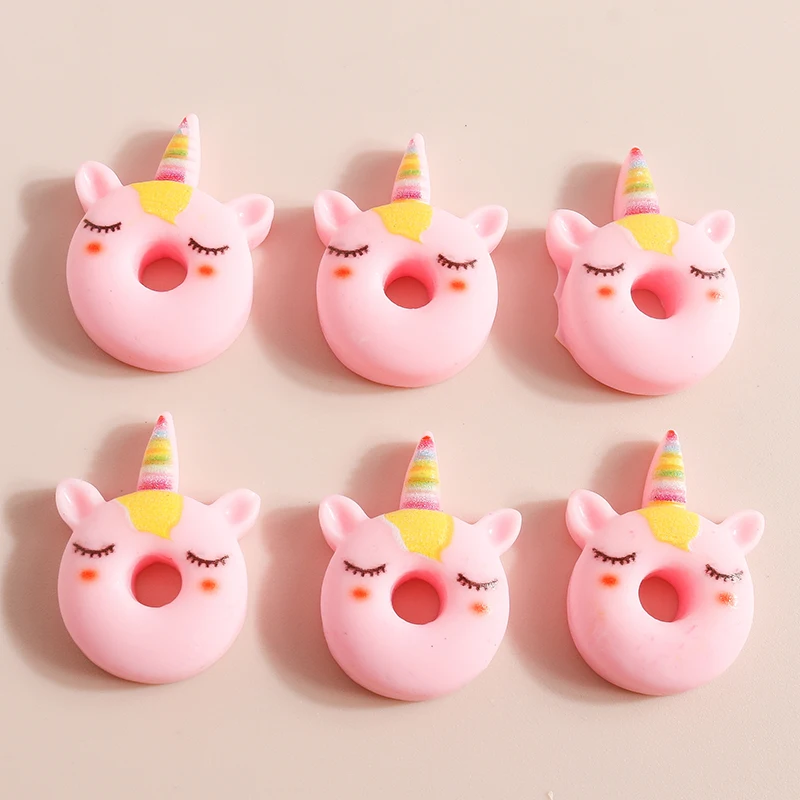 Mini resina traseira plana cabochão, 10pcs, bonito, doce, comida, sobremesa, rosquinha, bolo, diy, scrapbooking, para meninas, arcos de cabelo