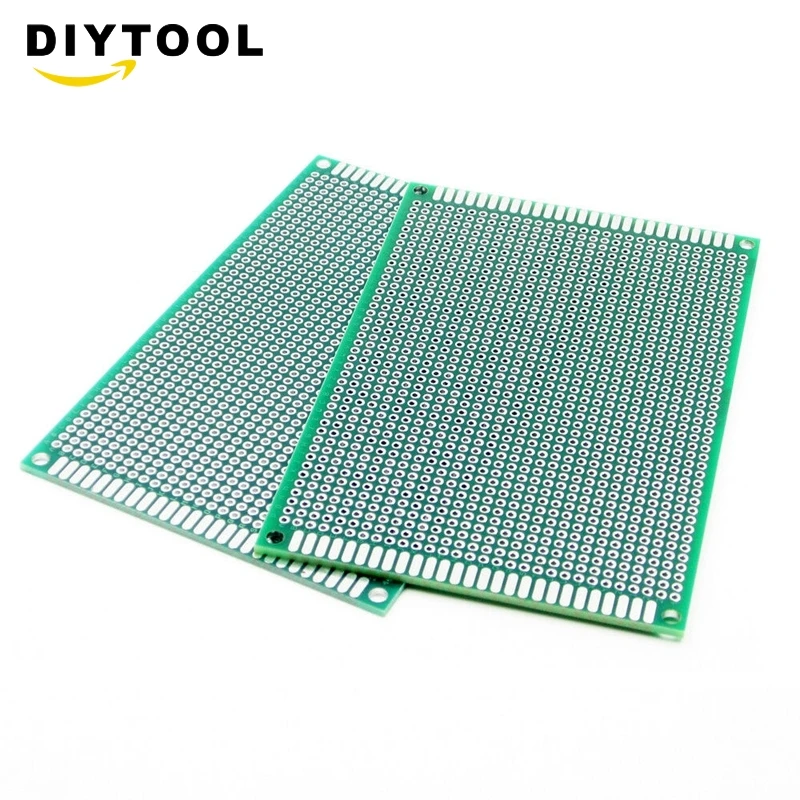 1/10PCS doppio lato prototipo PCB breadboard in scatola universale 2x8cm - 9x15cm