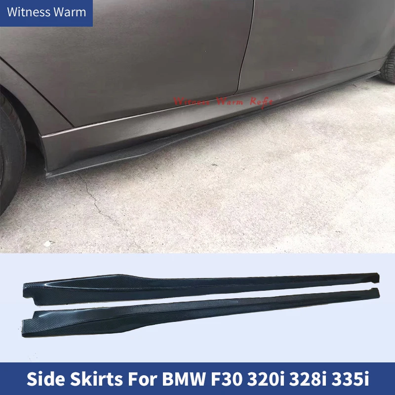 Carbon Fiber / Frp Side Skirts Car Body Lip for Bmw F30 320i 328i 335i m Sport Sedan 4 Door 2012 - 2018