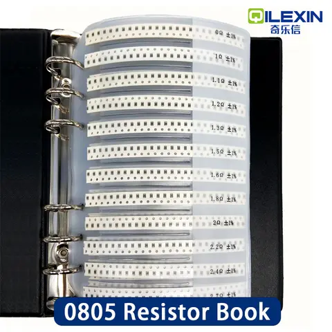 Resistor Kit SMD Book 0805 Resistor Assortment Kit 0201 0402 0603 1206 1% FR-07 170 Values 400 Values 0R-10M Smd DIY Sample Book