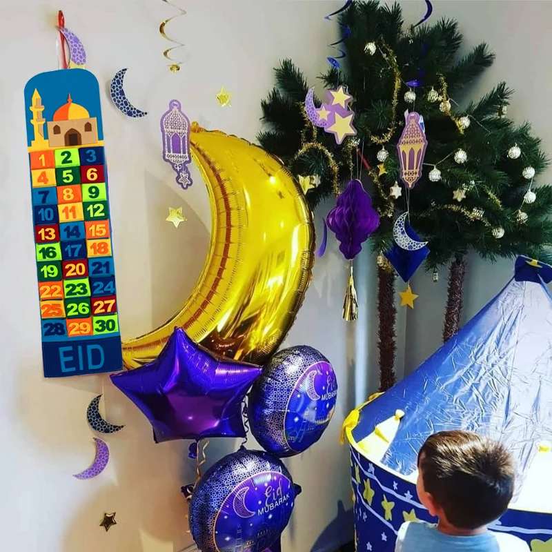 Eid Decoration Ramadan Mubarak Advent Calendar 30days Countdown Calendar Eid Mubarak Gifts Kareem Ramadan Home Decor Eid Al Adha