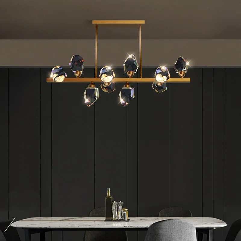 LED Postmodern Copper Crystal Designer Lamparas De Techo Ceiling Lights.LED Light for Foyer Bedroom
