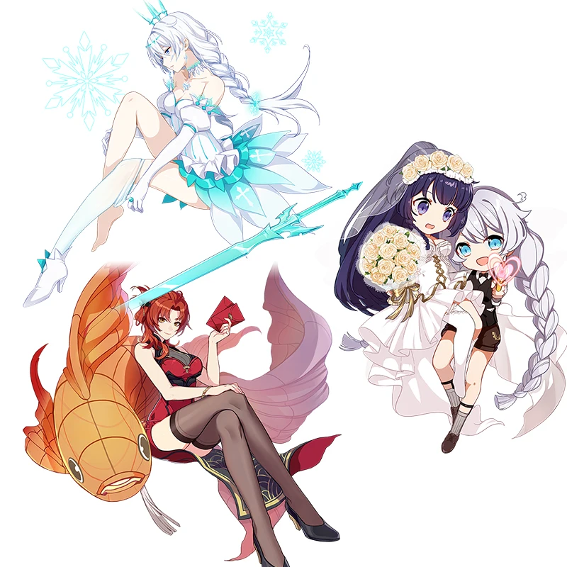 Three Ratels CA39 Honkai Impact 3rd Anime Sticker For Vehicle Fuel Tank Cover Car laptop Decor Sticker Kid Toy Decal