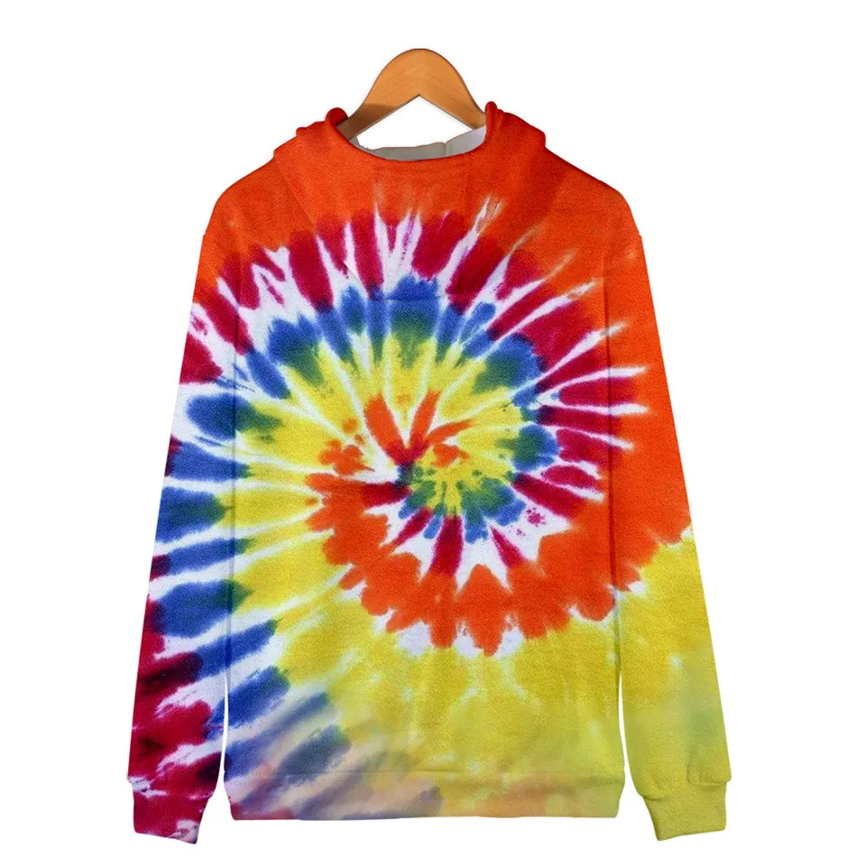Colorful Spiral Dizzy Pattern Hoodie Men Women Optical Illusion Hoodies Sweatshirt Harajuku Tie Dye Jacket Coat Clothes
