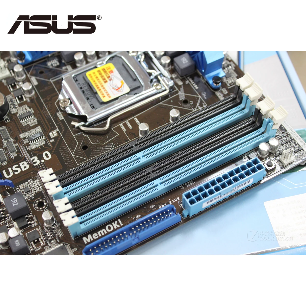 ASUS P7P55D-E LX เมนบอร์ด DDR3 16GB สำหรับ Intel P55 P7P55DELX LGA 1156 Desktop PC คอมพิวเตอร์เมนบอร์ด SATA III PCI-E x16 ใช้