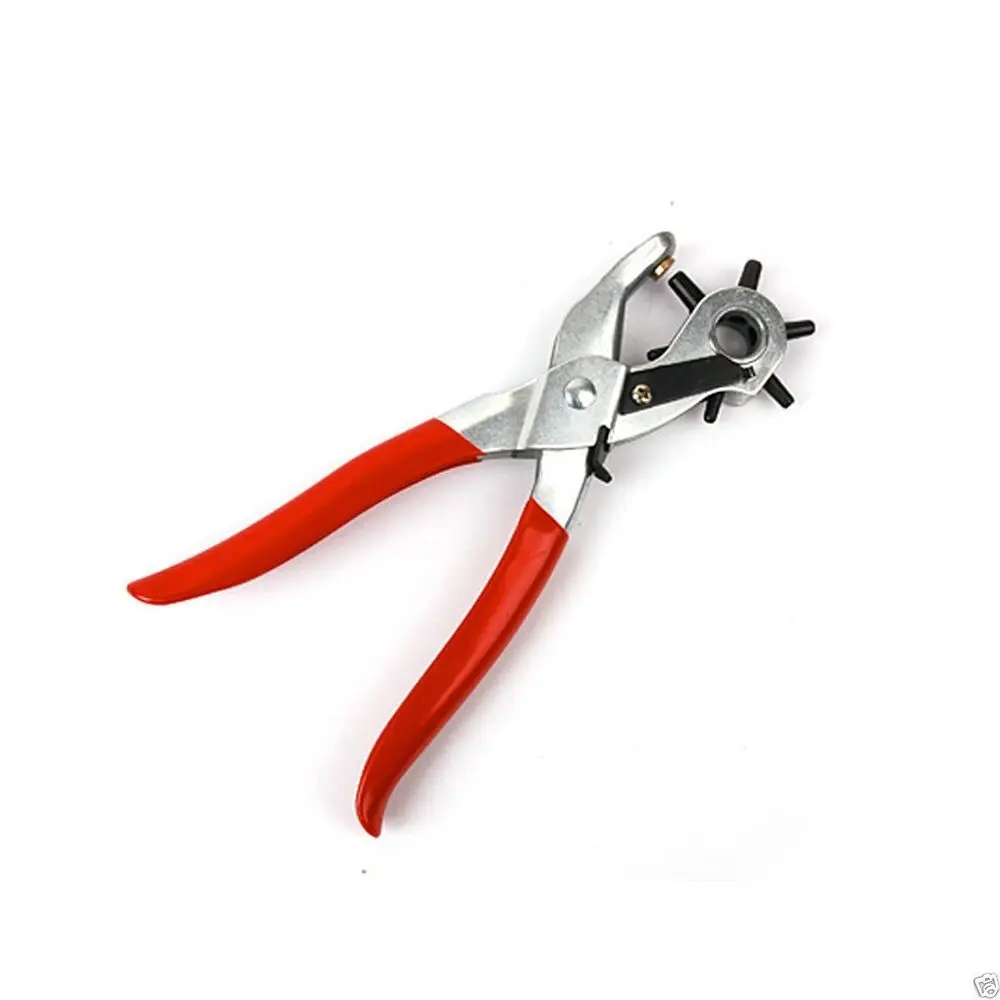 6ขนาด9 "Heavy Duty หนังรู Punch Hand Plier หลุม Revolving เจาะ