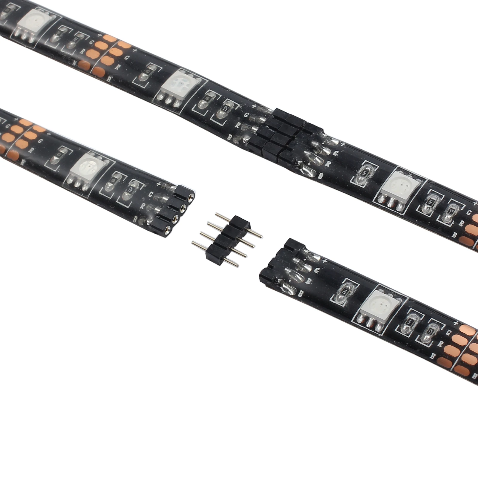GARLLEN 4 قطعة 50 سنتيمتر LED قطاع أضواء الموسيقى عن بعد USB التلفزيون الخلفي ضوء RGB LED قطاع اللون تغيير طقم الإضاءة للديكور داخلي