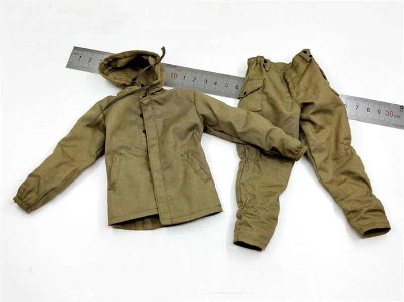 

Hot Sales Scale 1/6 Man Male Russia Soldier Army Combat Suit Top Pants Set For Usual 12 inch Doll Action Accessories