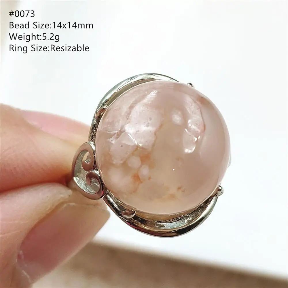 Anello regolabile in agata di ciliegia arancione naturale ovale 18x15mm perline di agata donna anello di gioielli in argento Sterling 925 AAAAA