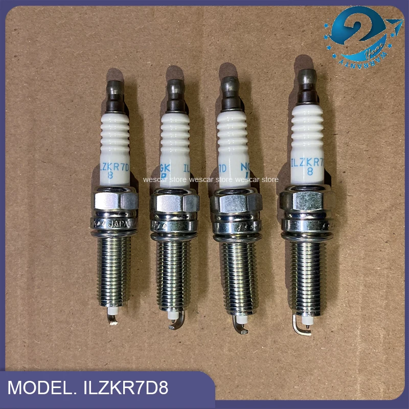 4PCS X Genuine OEM Parts Auto Iridium Spark Plug 09482-00642,ILZKR7D8 For Suzuki New Vitara SX4 S-cross Swift 1.0T, 1.4T Engine