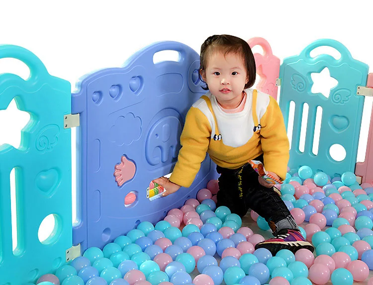 Baby Fence Toddler Children Crawling Mat  Game Safety Fence Kid Play House Indoor Toy Playpen Play Yard Ocean Ball