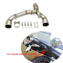 Motorcycle Exhaust Pipe For Suzuki GSR400 GSR600 BK400 BK600 GSR BK 400 600 Middle Link Connection Mid Tube Muffler