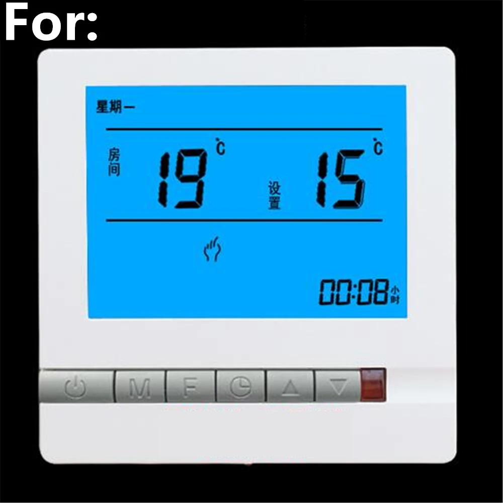 Controlador Lcd inteligente para calefacción de suelo, termostato, Panel de Control de temperatura, interruptor programable