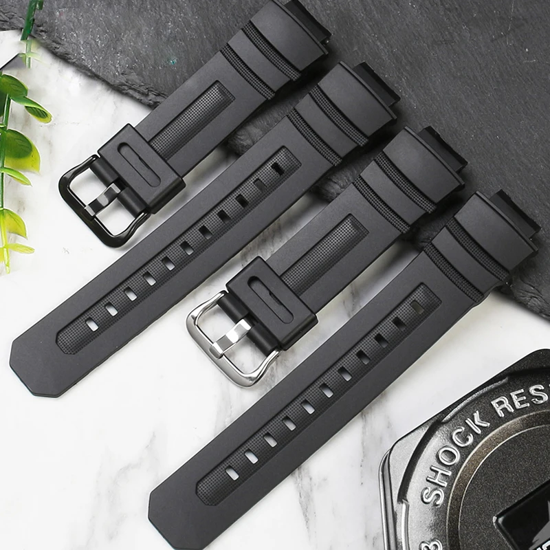 For Casio G-Shock AW-591/590/5230/282B AWG-M100/M101 G-7700/7710 bracelet Strap Rubber Wristwatch Accessories Silicone Watchband