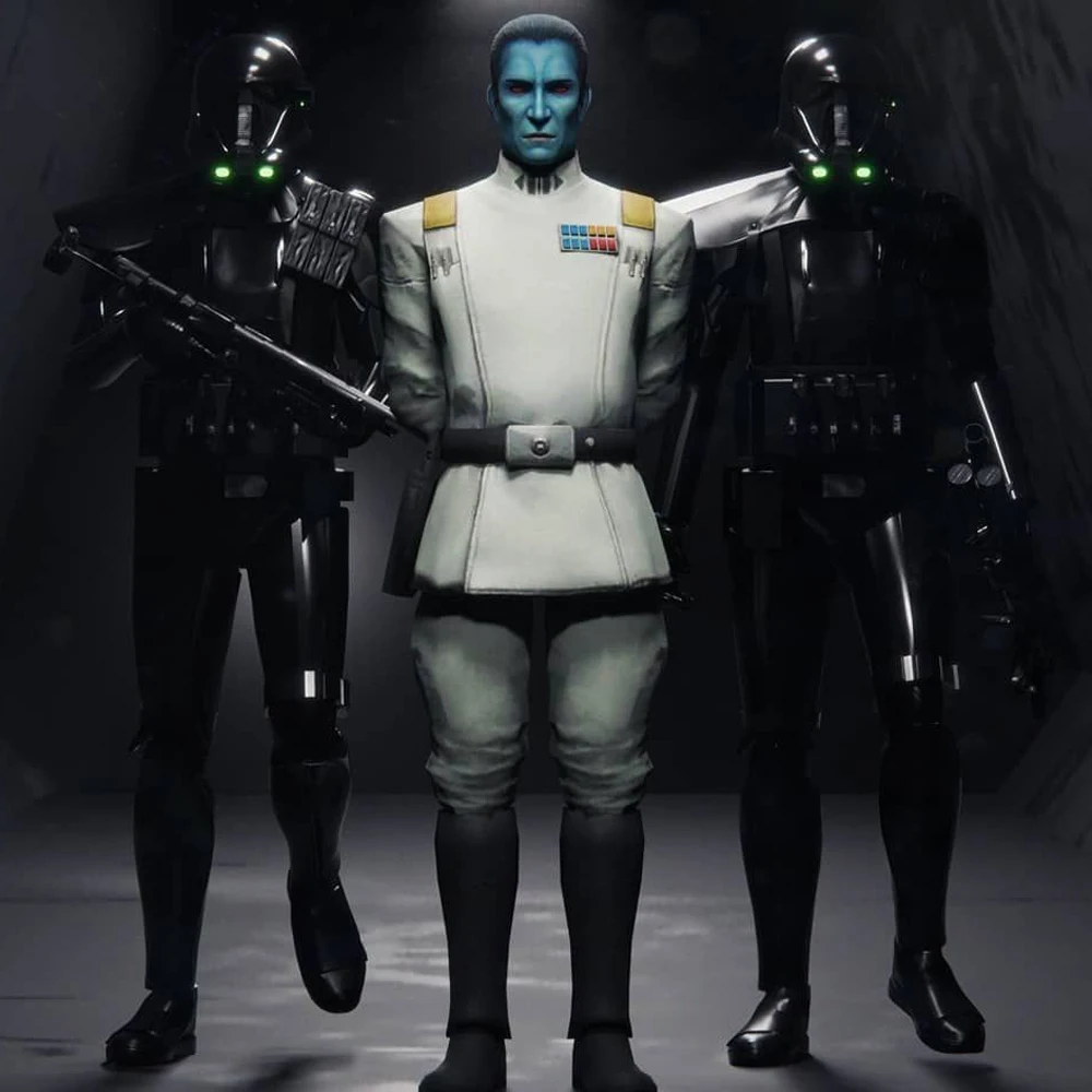 Grand Admiral Thrawn with Clone Death Troopers Assemble Building Blocks Bricks Star Action Figure Wars Toys Children Kids Gift