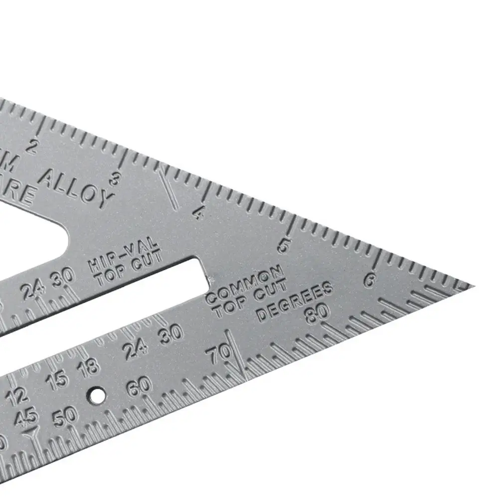 90 Degree Thickening Triangle Rule Aluminum Alloy Carpenter Measurement Square Ruler With Adjustable Locking Pin