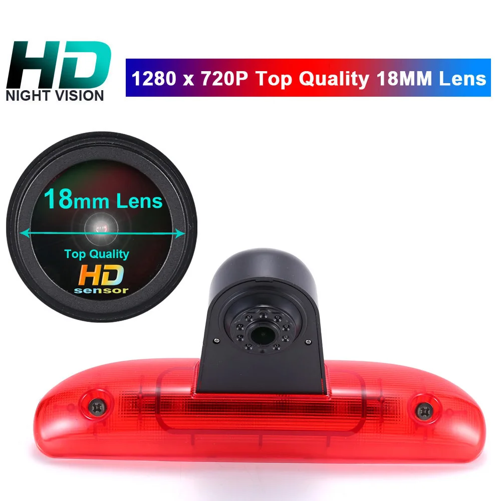 18mm lens car rear view camera back up reverse parking for Fiat Ducato 244 Bus Kasten / Peugeot Boxer Bremsleuchte brake light