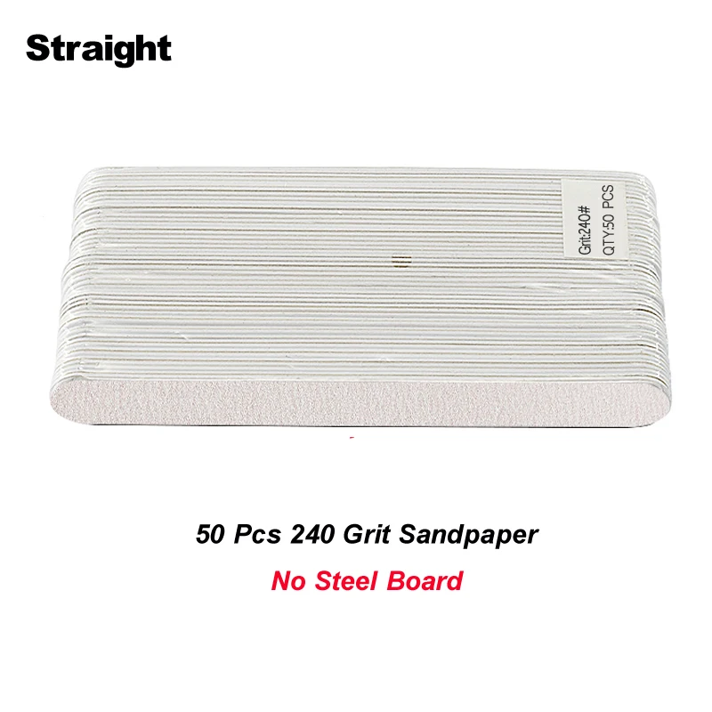 50 Teile/los Austauschbare Nagelfeile Starkes Schleifpapier Pediküre Limetten Professionelle Abnehmbare Pads Mit Metall Bord Für Maniküre Werkzeuge