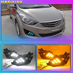 LED car DRL Daytime Running Light Daylight Waterproof Signal lamp For Hyundai Elantra 2012-2016