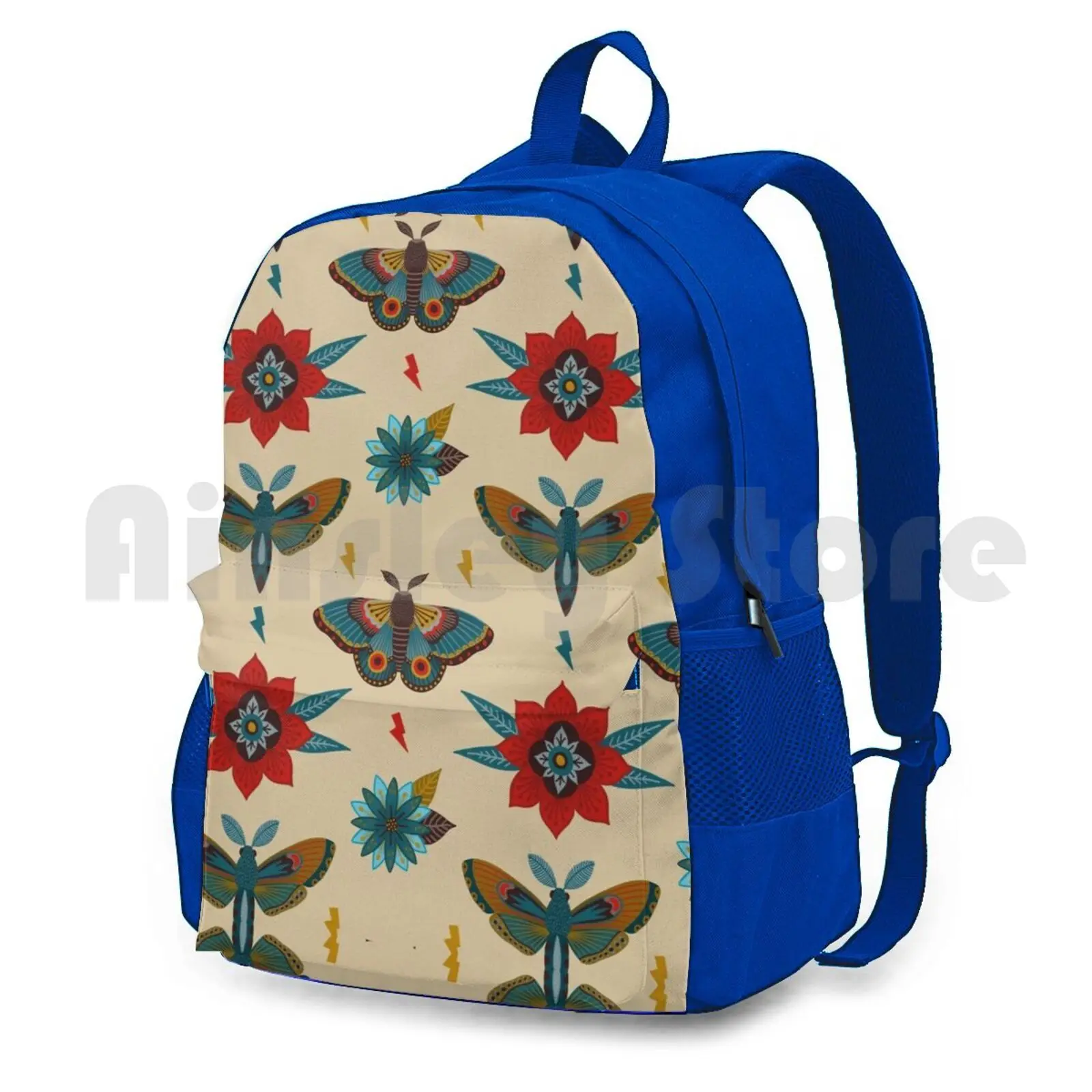 Moth And , Cool , Funky , Edgy , Female Designs For Kick Ass Rebels Outdoor Hiking Backpack Waterproof Camping Travel Moth