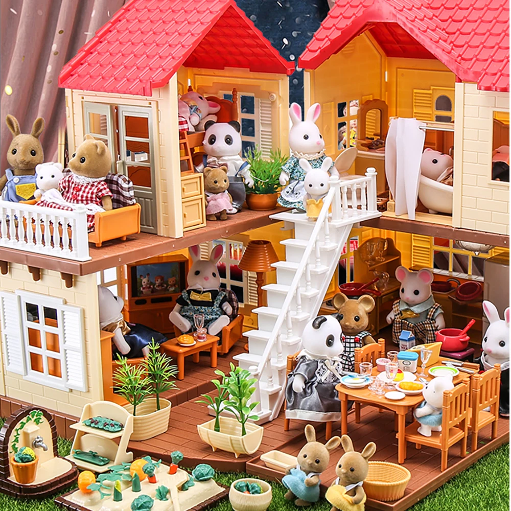 

Forest Animal Family Dollhouse Accessories 1 / 12 Miniature Kitchen Furniture for Dolls Kids Toys for Girls Pretend Play Hobbies