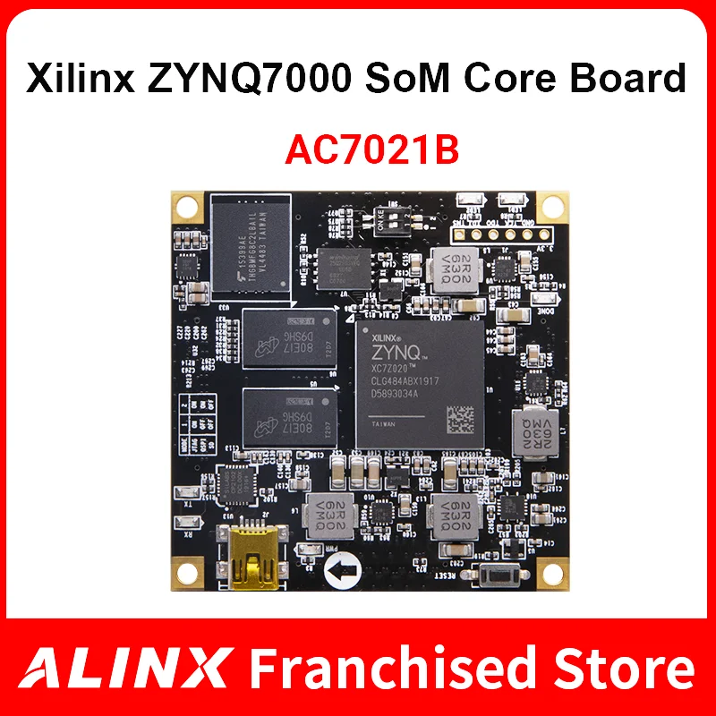 

ALINX SoMs AC7021B: XILINX Zynq-7000 SoC XC7Z020 ZYNQ ARM 7020 FPGA Development Board SoM 8G eMMC System on Module