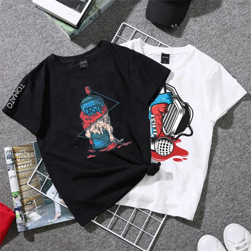 Cartoon Paint Bucket Patches Thermo Applique Sticker On Clothes DIY Bottle Painting Iron On Transfers For Clothes T-shirt Decor