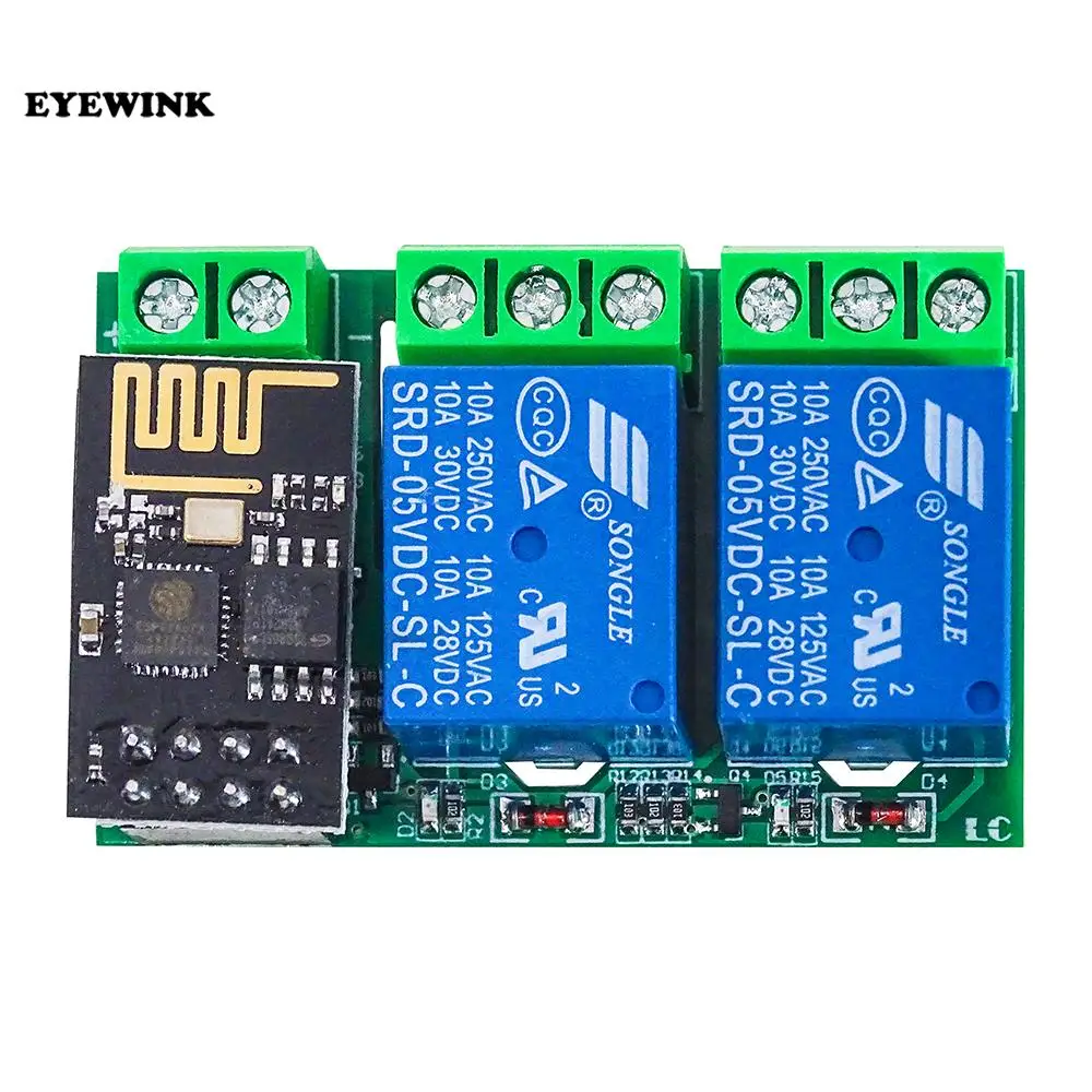 ESP8266 ESP-01/01S 1 channel / 2 channel WiFi relay module image 4