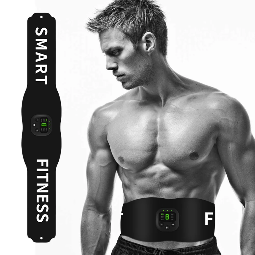 EMS Eletric Muscle Stimulator Abdominal Trainer 6 Modes Slimming Belt Vibrators Sports Equipment Massager For Body