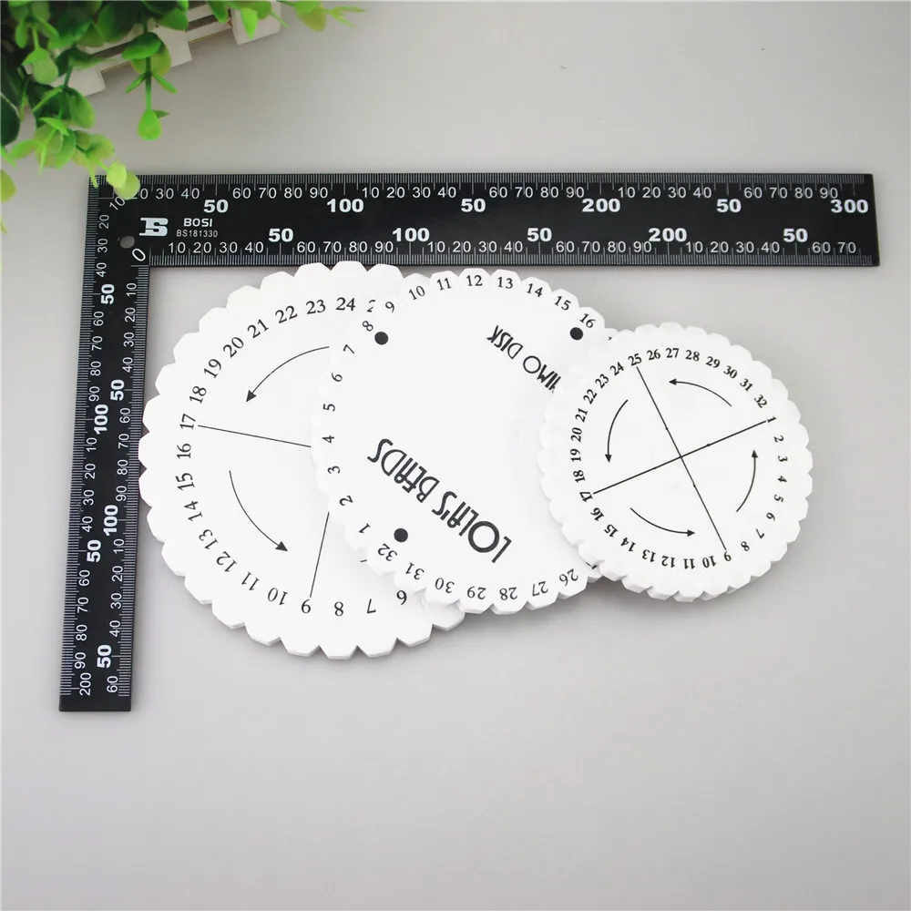 Round Square Plate Jade Macrame Kumihimo Disc Braided Cord String Bracelet Handmade Schijf Disk DIY Materials Tools ds5-P