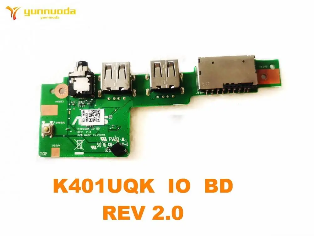 Original For ASUS K401UQK   USB Board Audio board K401UQK  IO  BD  REV 2.0  tested good free shipping