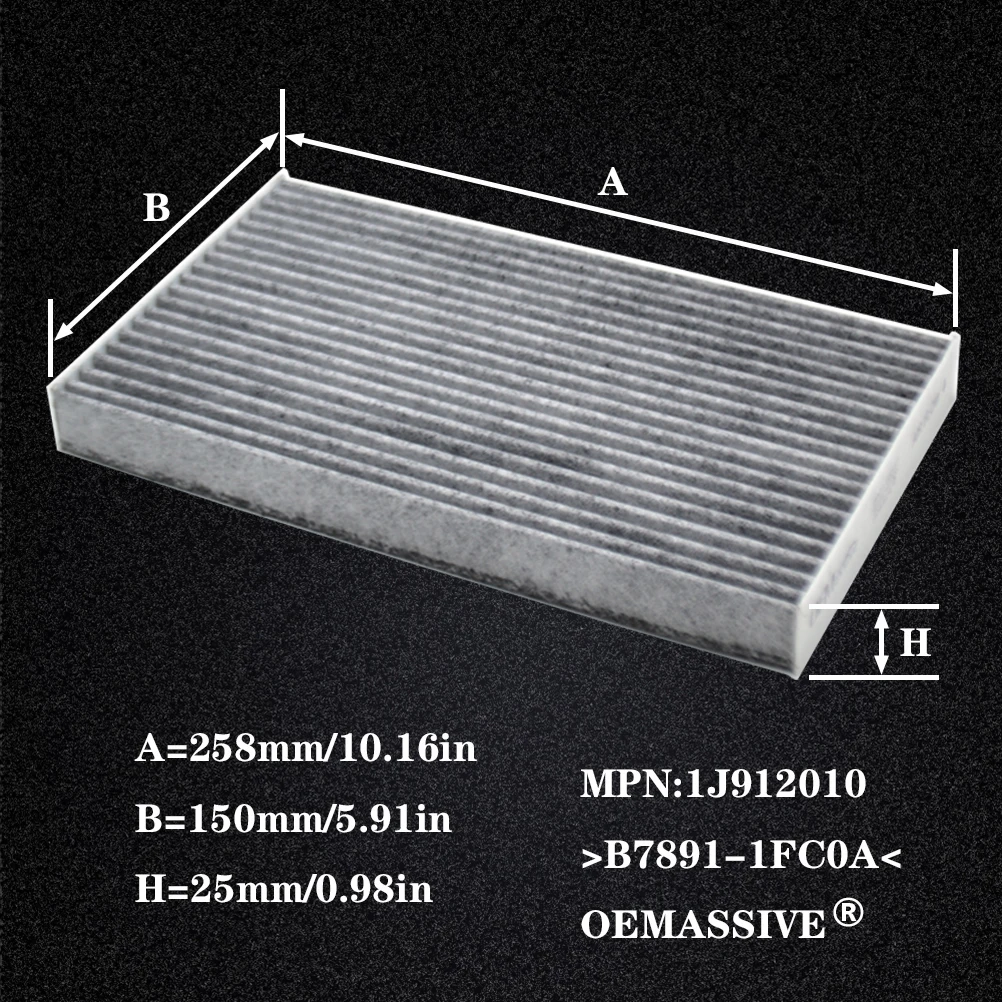 Car Pollen Cabin Filter Activated Carbon B7891-1FC0A For Nissan Cube Juke Sentra Sylphy Leaf 2011 2012 2013 2014 2015 2016 2017