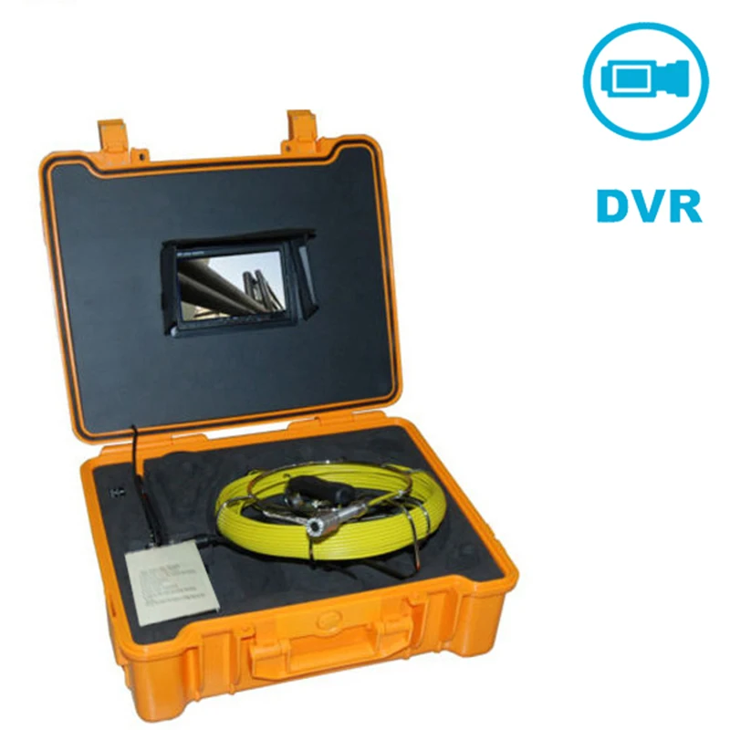 

1000TVL 23mm Lens 20m Cable Pipe Wall Sewer Inspection Camera System 7" LCD Monitor with DVR Function Detection Camera System