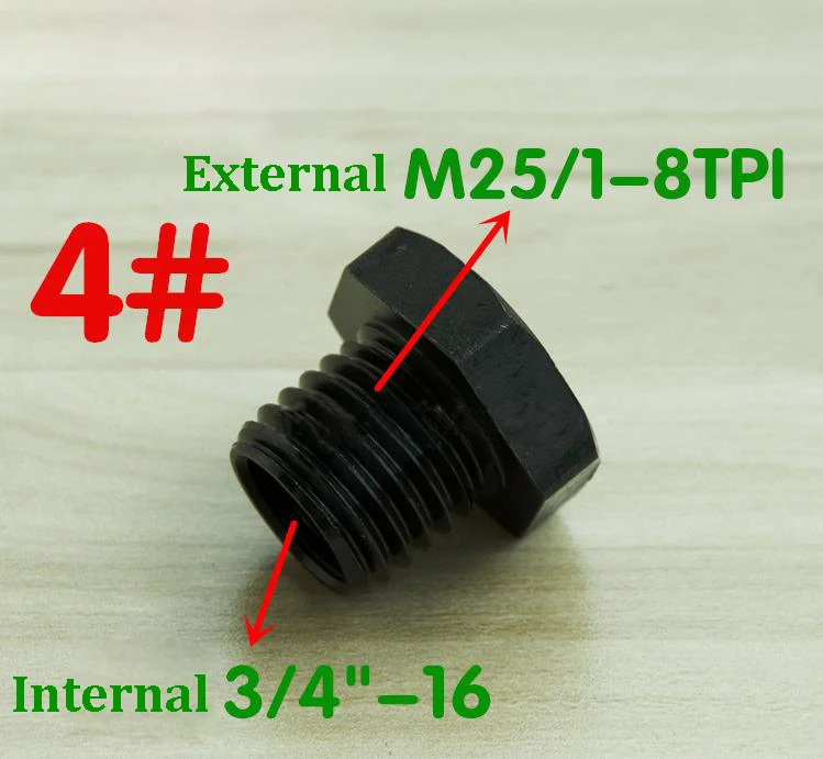 Drehmaschinen-Gewindeadapter 1” × 8TPI / M33 X 3,5 auf M18 X 2,5 Gewinde-Spannfutter-Einsatzadapter Zubehör für Holzdrehwerkzeuge – Detail 6
