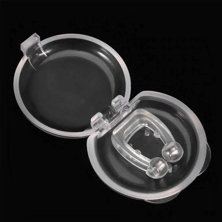 Magnetic Anti Snore Stop Snoring Nose Clip Sleep Tray Sleeping Help Apnea Guard Night Device with Case