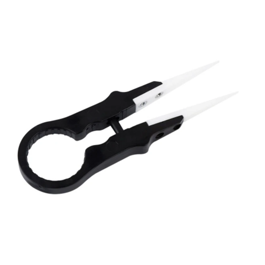 เซรามิคแหนบ Pointed Tip แหนบที่ถอดออกได้แหนบ Non-Magnetic ทนความร้อนสำหรับส่วนประกอบอิเล็กทรอนิกส์ความแม่นยำ